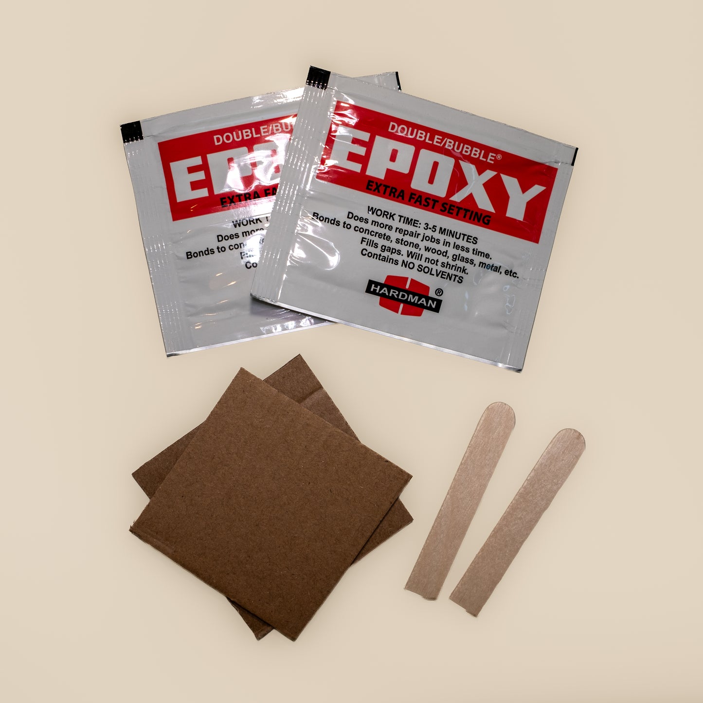 Hardman Extra-Fast Set Epoxy Red Package 3.5 g Packet (Pair)